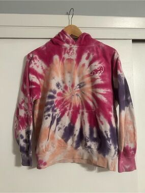 Ivory Ella Tie-Dye Hooded Sweatshirt